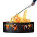 PD Metals Northwoods Unpainted Outdoor Fire Ring with Fire Poker - Unpainted Metal Gray