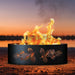 PD Metals Pine Bough Unpainted  Outdoor Fire Ring - Unpainted Metal Gray