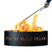 PD Metals Roast Toast Relax Unpainted Outdoor Fire Ring with Fire Poker - Unpainted Metal Gray