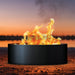 PD Metals Solid Multi-Piece 3 pc Unpainted Outdoor Fire Ring - Unpainted Metal Gray