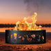 PD Metals Wolves Unpainted  Outdoor Fire Ring - Unpainted Metal Gray