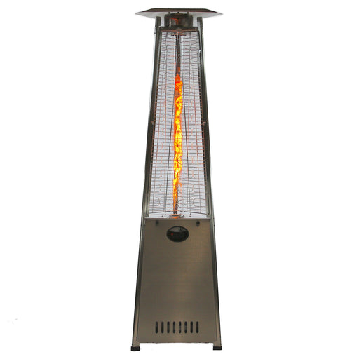 RADtec PYR-SSP Pyramid Series 93 Propane Gas Patio Heater - 24 x 24 x 93 in. - Stainless Steel Color