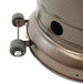 RADtec RF-AB Real Flame 96 Propane Gas Patio Heater - 19 x 19 x 96 in. - Antique Bronze Color
