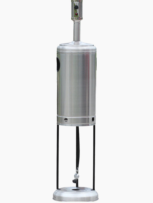 RADtec RF-SSNG Real Flame 96 Natural Gas Patio Heater - 19 x 19 x 96 in. - Stainless Steel Color