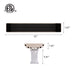 RADtec X33R X Series 3300 Watts220V 72 Weather Resistant Zero Light Infrared Electric Patio Heater - 72 x 8 x 2 in. - Beige Color